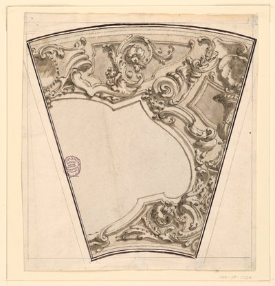 Project for the Stucco Decoration of a Circular Ceiling by Unknown